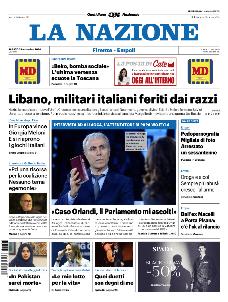 Prima-pagina-la nazione-edizione-di-oggi-20241123